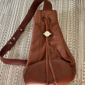 Morgan Taylor chestnut pouch bag